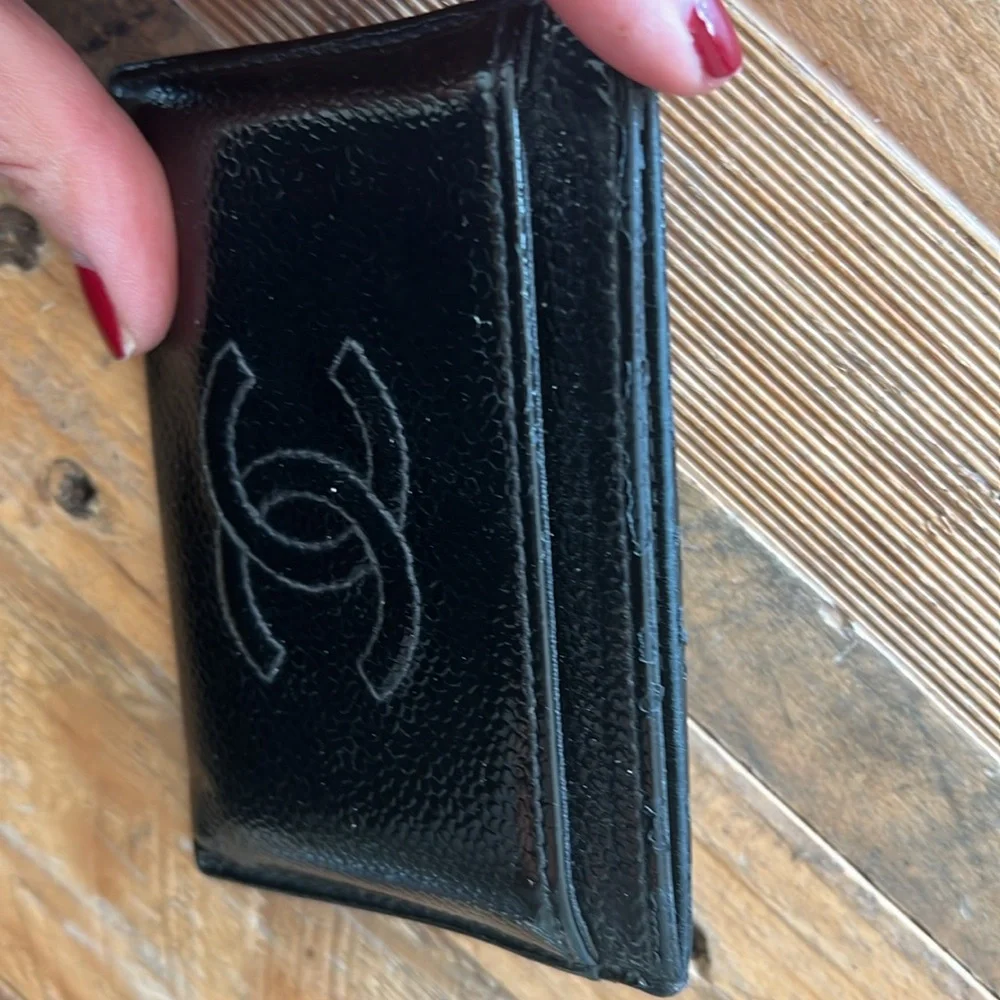 Authentic CHANEL card holder with original box, pouch and cards - Picture 3 of 13